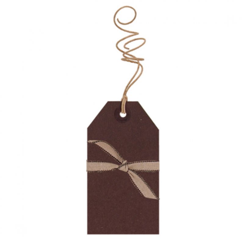 Ετικέτες δώρου μεγ. (Σετ/6) - Μαύρες