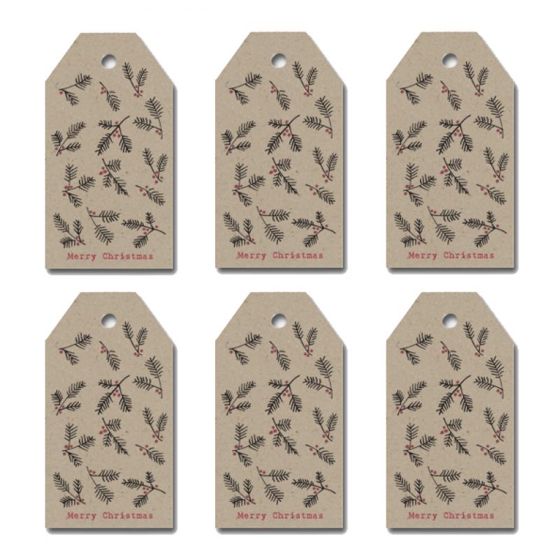 Εττικέτες Berries Σετ/6 - Κραφτ