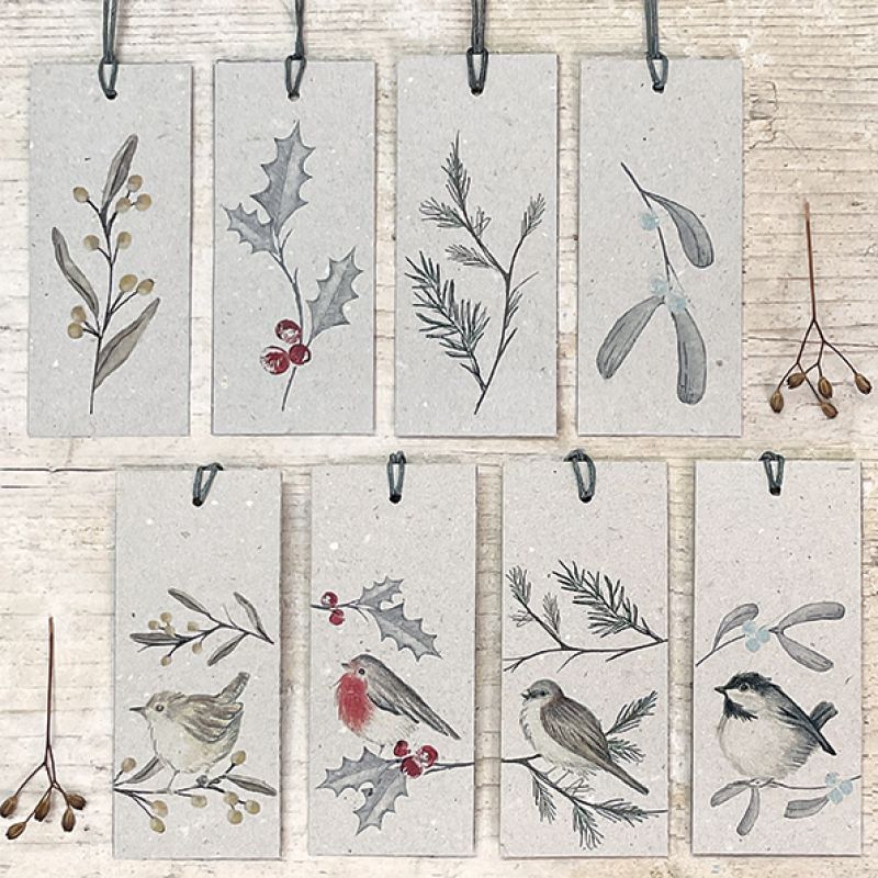 Ετικέτα Birds & berry 10,5εκ.- Ελατοπαπαδίτσα