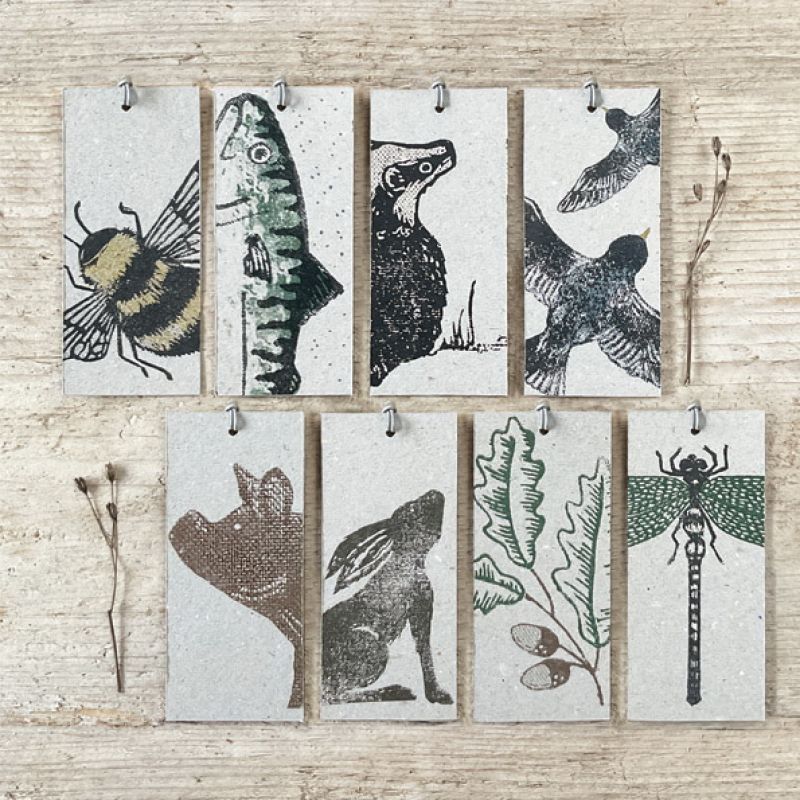 Wood block tag-Birds