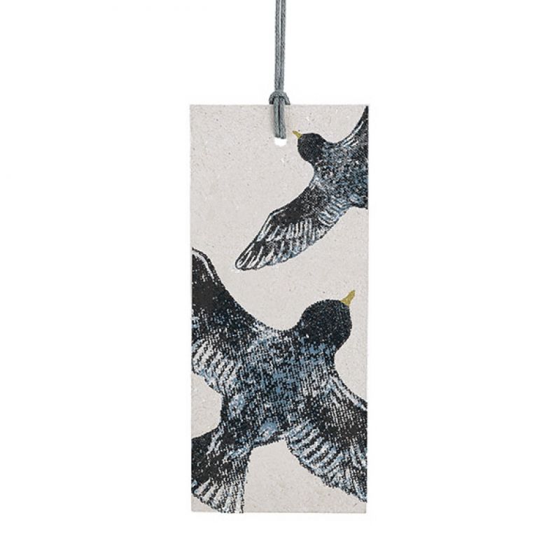 Wood block tag-Birds