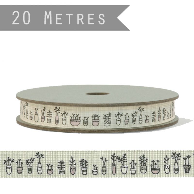 Κορδέλα 20μ. - Γλάστρες με λουλούδια