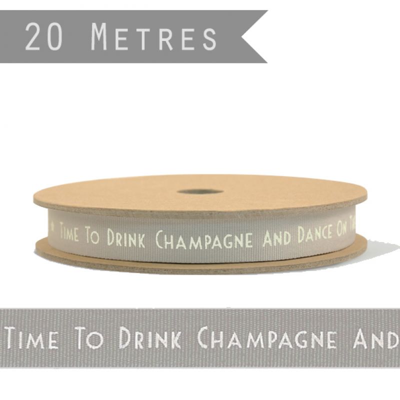 Κορδέλα 20μ.  - Time to drink champagne 