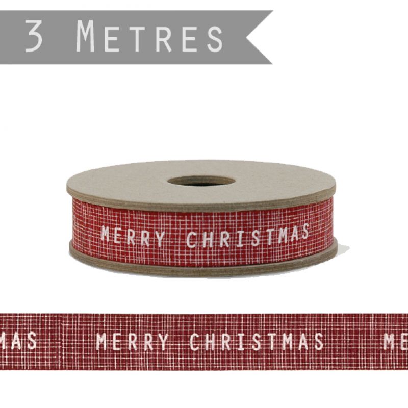 3m geometric ribbon – Merry Christmas