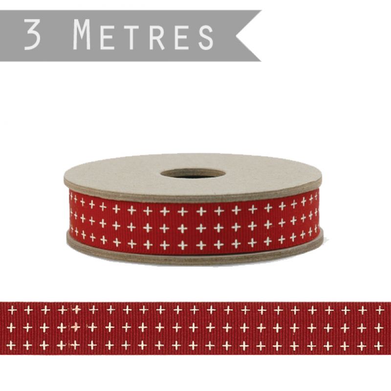 3m geometric ribbon – Small  crosses