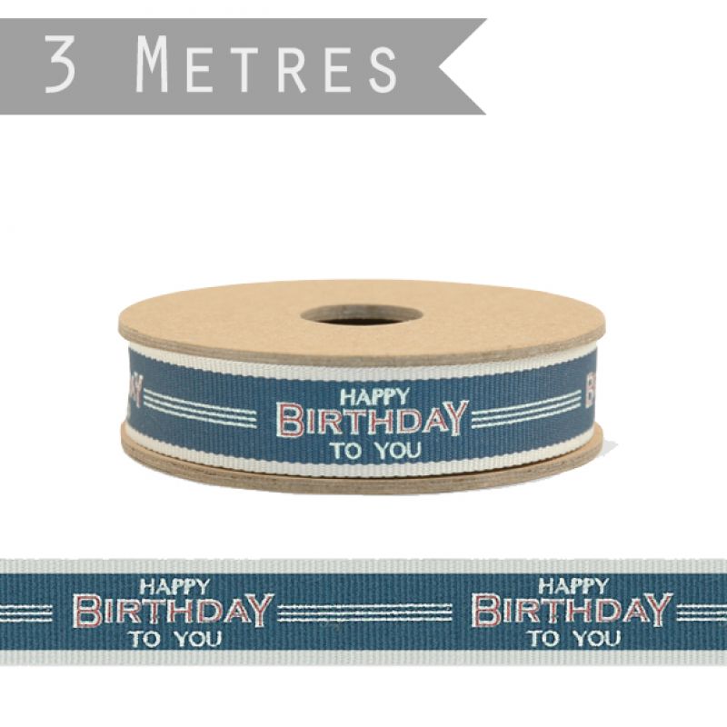 3m message ribbon - Happy birthday 