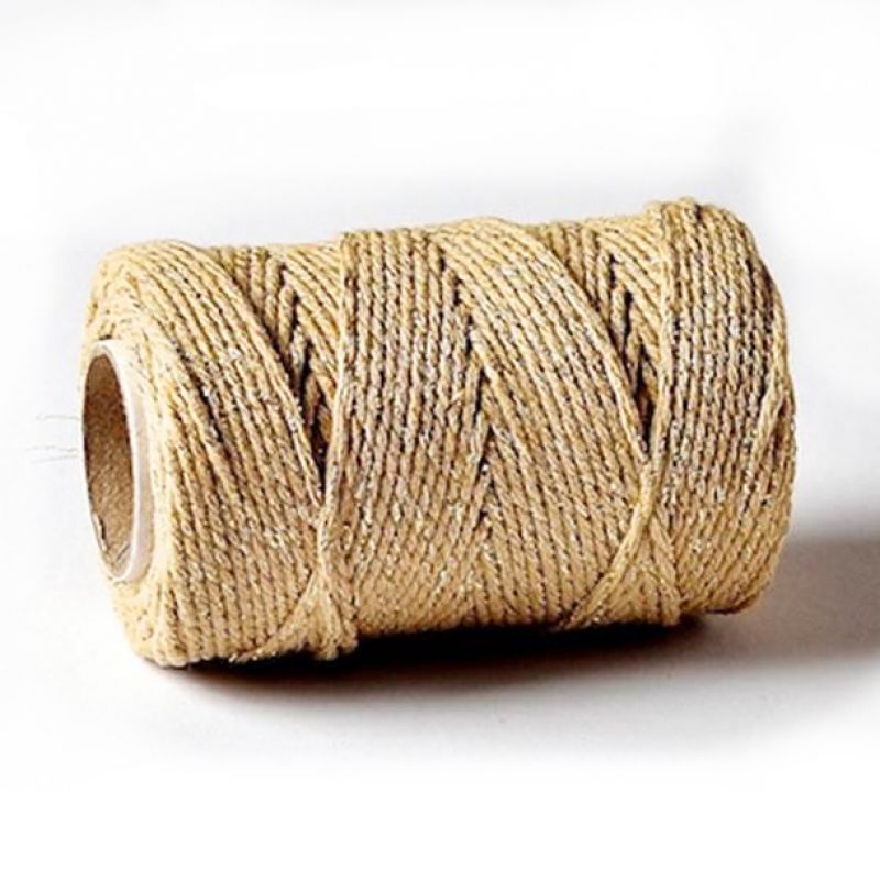 Gold Sparkle Cotton  Bakers Twine x 100m