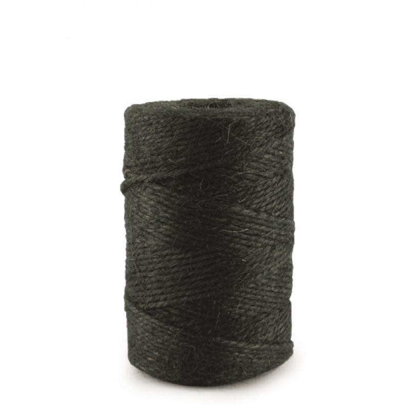 String-Black Jute spool 3Ply (200g)