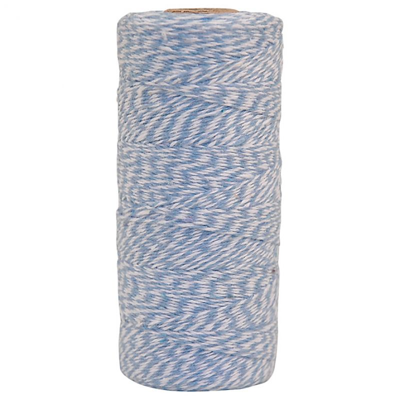 200 metre roll striped bakers - Blue and white