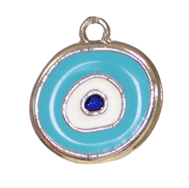 Evel eye 2,5cm - silver