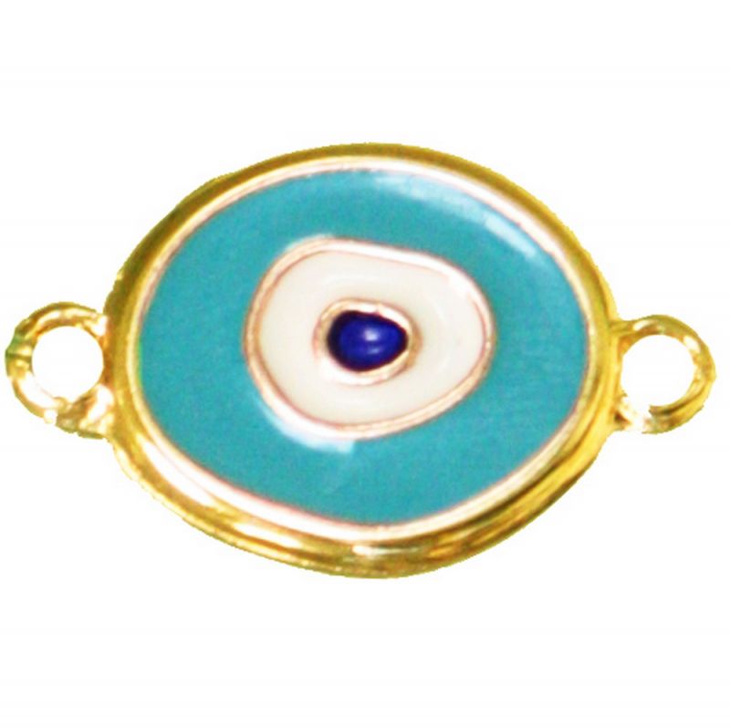 Evel eye 2,5cm 2 rings - gold