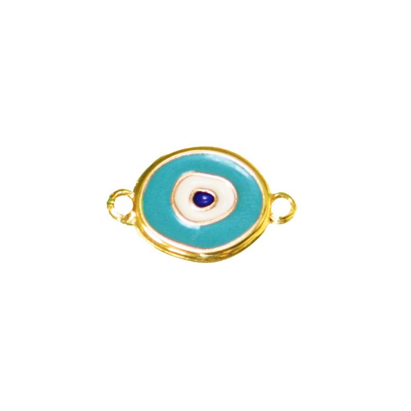 Evel eye 2,5cm 2 rings - gold