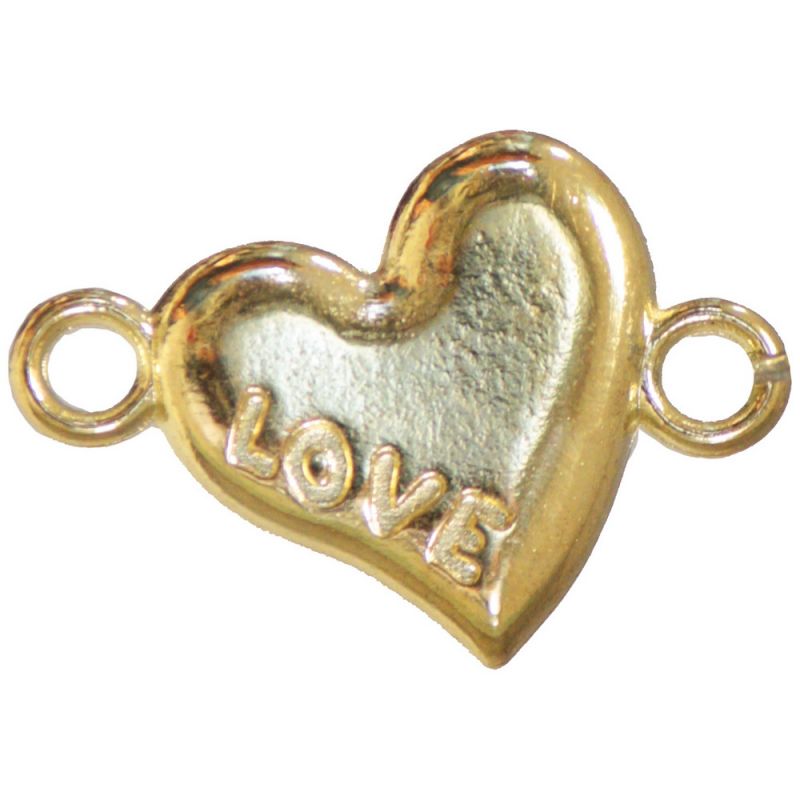 Pebble Heart LOVE - gold