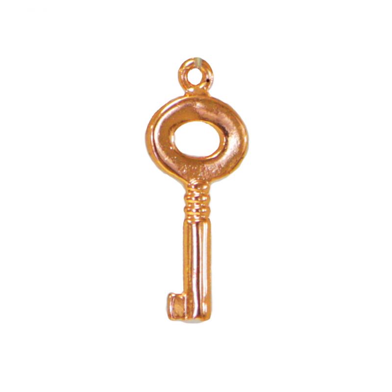 Small metal key - Gold